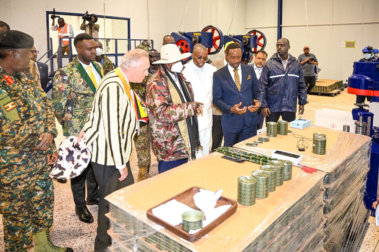 Museveni commissions NEC meat and beans processing factory in Kisozi