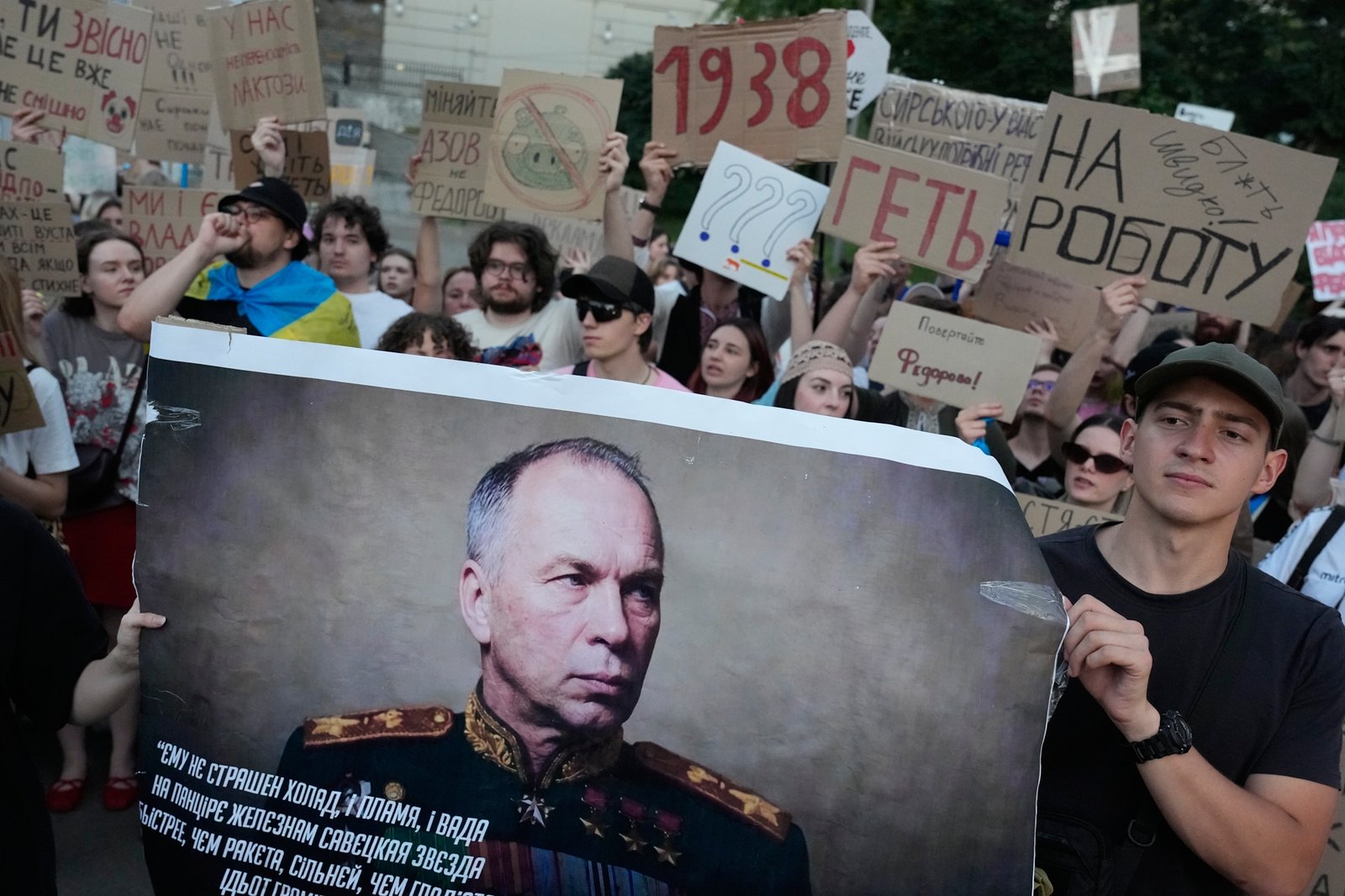 Ukraine’s Zelenskyy fires his military chief after protests and names a new one