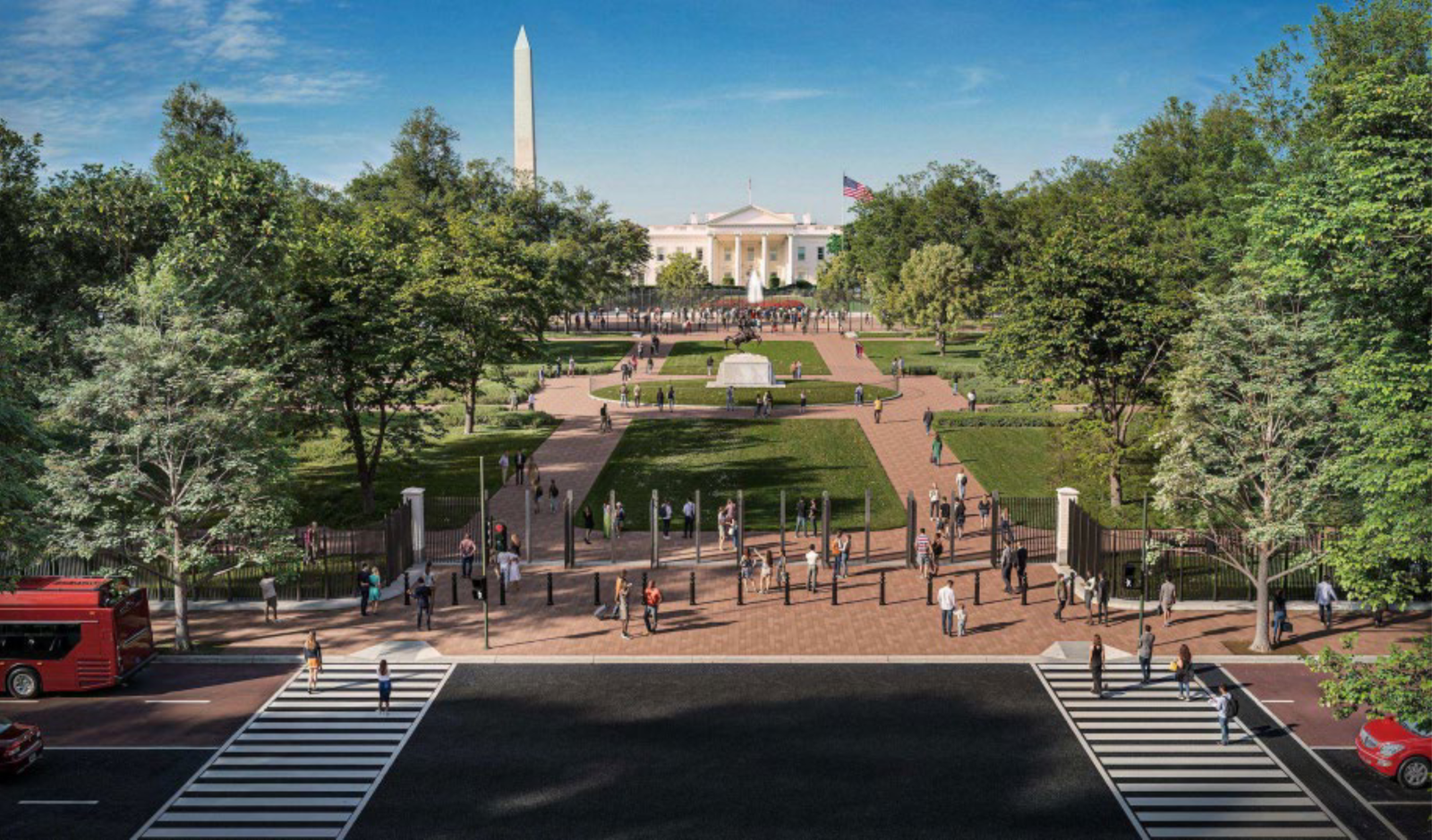 Trump wants a permanent fence around the D.C. park known for White House protests Trump wants a permanent fence around the D.C. park known for White House protests