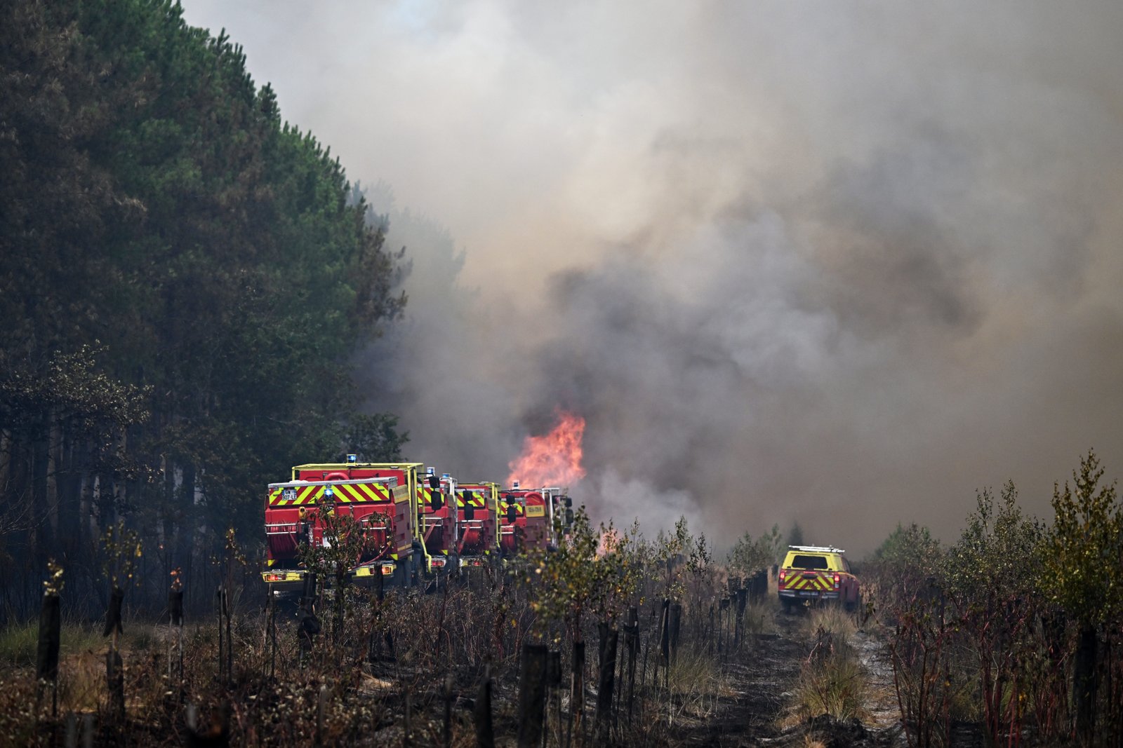 With wildfires raging in France and Spain, fire crews race against next heat wave