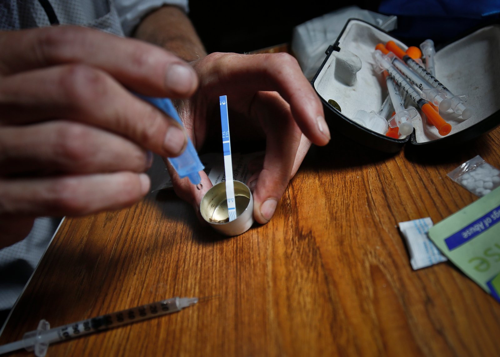 Federal funds can’t be used to give test strips to drug users, raising overdose fears