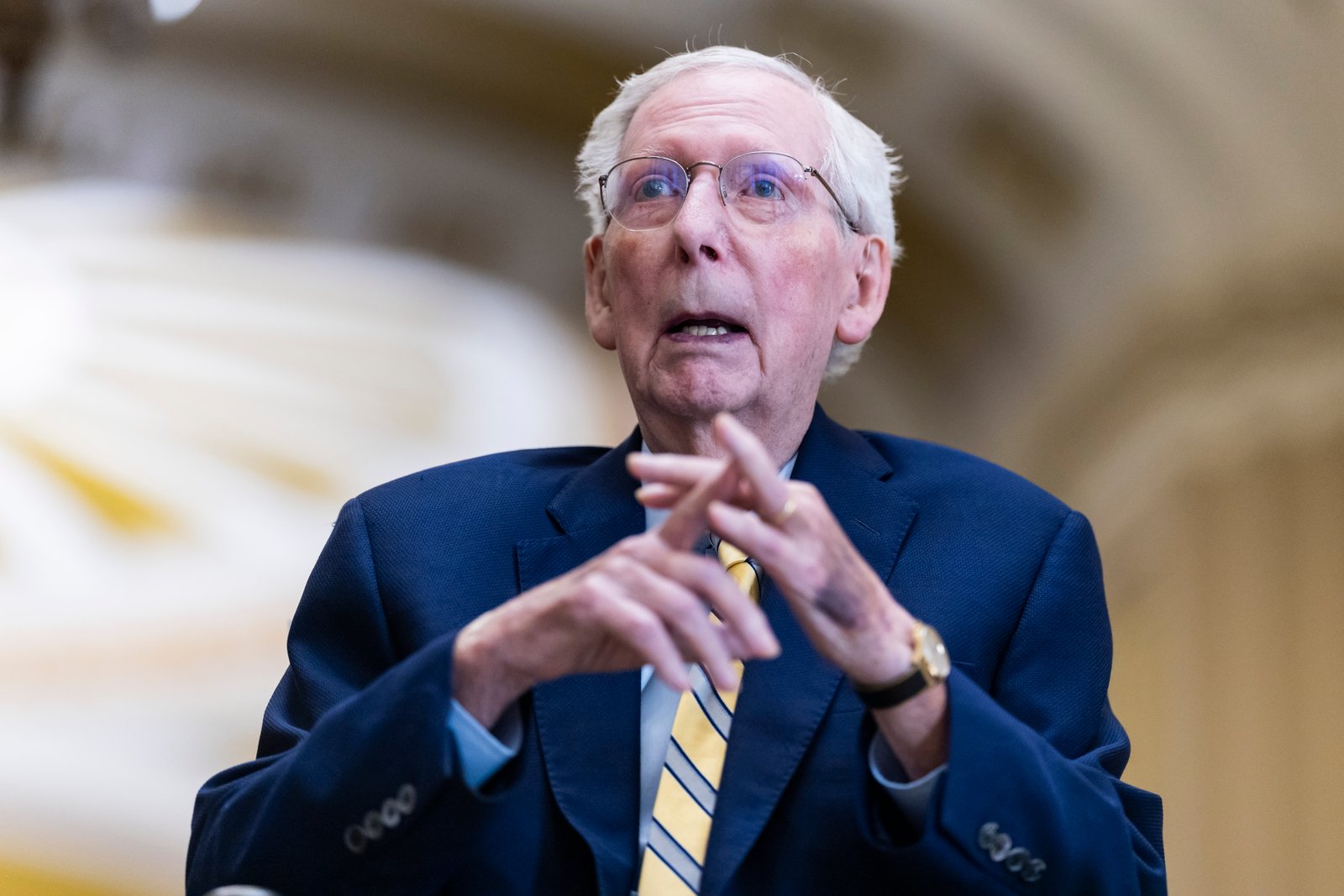 Mitch McConnell Returns to Senate After Fall Leads to Extended Medical Absence