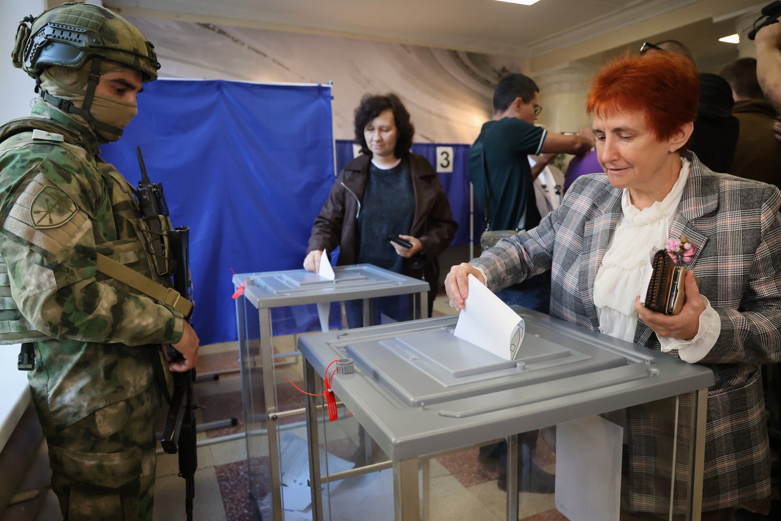 Russia Holds Parliamentary Vote in Territories Seized from Ukraine Amid Ongoing War Russia Holds Parliamentary Vote in Territories Seized from Ukraine Amid Ongoing War